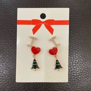NWT Holiday Christmas Earrings by H&M